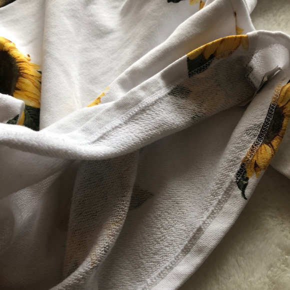 Cropped sunflower sweatshirt - Picture 3 of 4